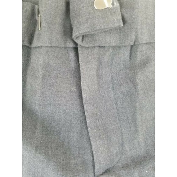 Womens Necessary Objects Gray Dress Pants Wide Leg 2Faux Pockets 10/M Flat Front - Picture 5 of 9